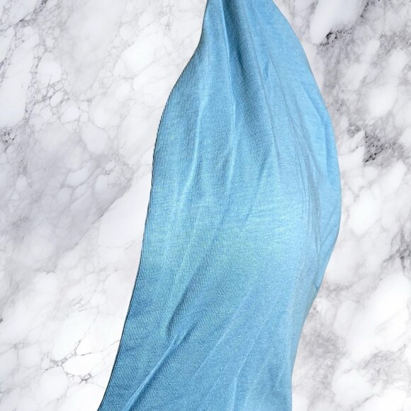 Superdown Marla Halter Bodysuit - Dusty Blue - Picture 8 of 9